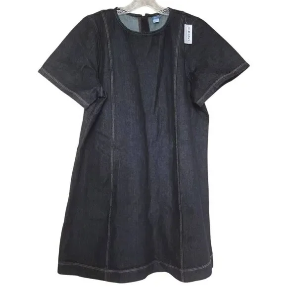 Old Navy Denim Blue Mini Dress Size XL Petite - Picture 2 of 8